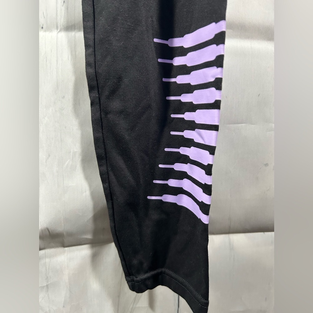 Savage x Fenty High Rise Womens Black Forever Savage Jersey Leggings Logo Sz M - Picture 11 of 12